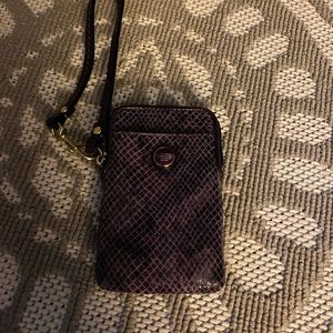 Purple Coach Card holder